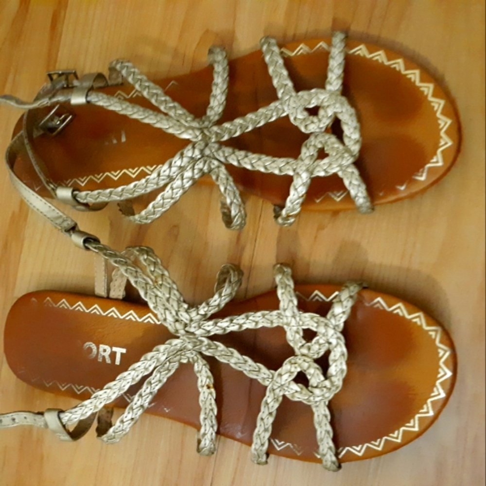 Gold sandals
